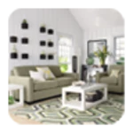 living room decorating ideas android application logo